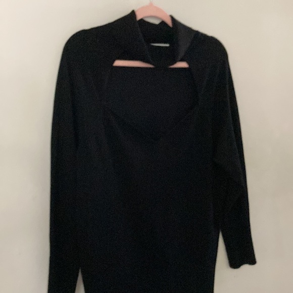 NWT Black Open Front Turtleneck by Pennington - Picture 3 of 7